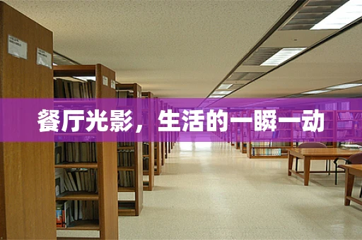 餐厅光影，生活的一瞬一动