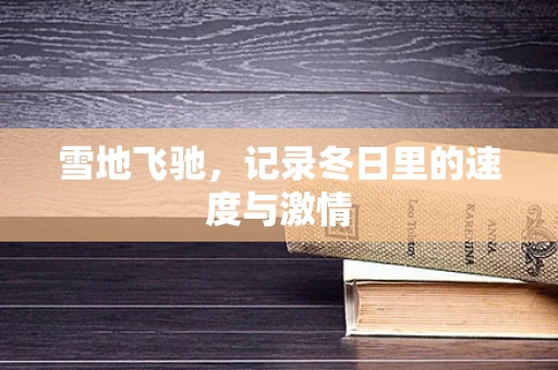 雪地飞驰，记录冬日里的速度与激情