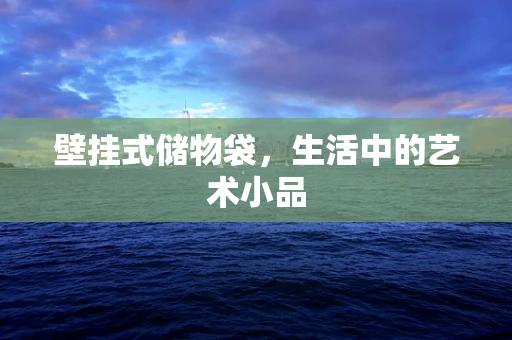 壁挂式储物袋，生活中的艺术小品