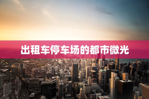 出租车停车场的都市微光