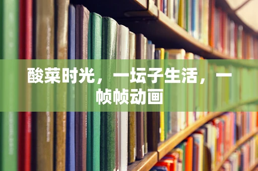 酸菜时光，一坛子生活，一帧帧动画