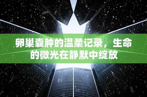 卵巢囊肿的温柔记录，生命的微光在静默中绽放