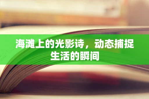海滩上的光影诗，动态捕捉生活的瞬间