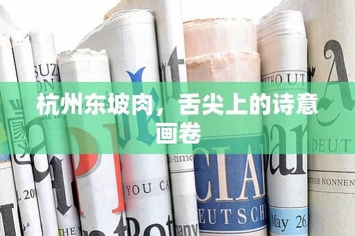 杭州东坡肉，舌尖上的诗意画卷