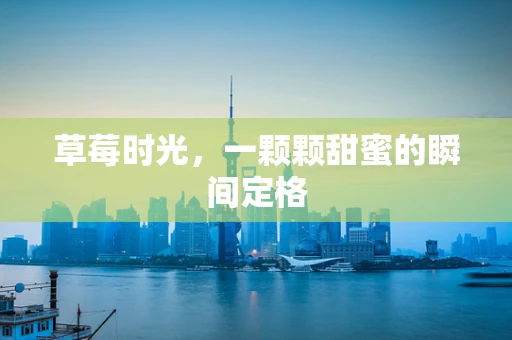 草莓时光，一颗颗甜蜜的瞬间定格