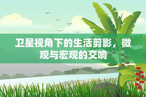 卫星视角下的生活剪影，微观与宏观的交响