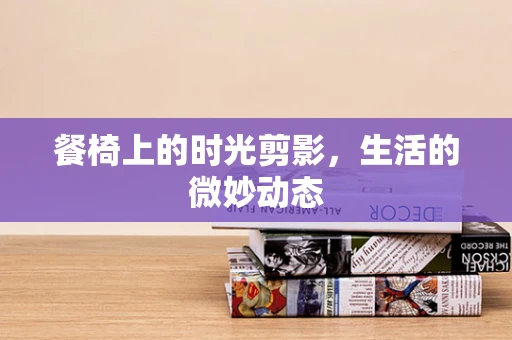 餐椅上的时光剪影，生活的微妙动态