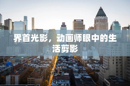 界首光影，动画师眼中的生活剪影