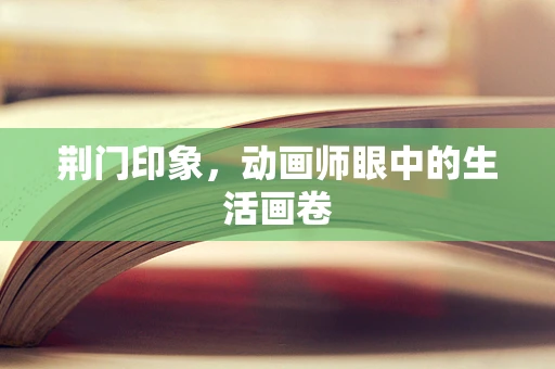 荆门印象，动画师眼中的生活画卷