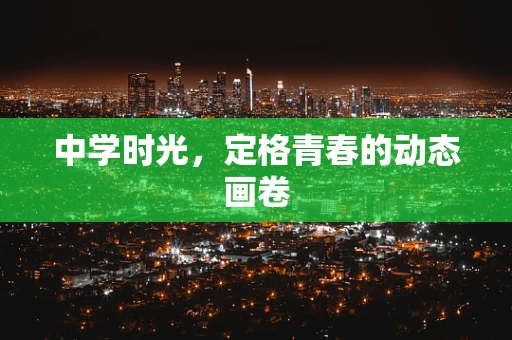 中学时光，定格青春的动态画卷