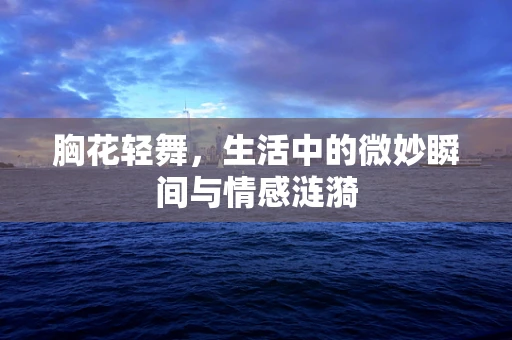 胸花轻舞，生活中的微妙瞬间与情感涟漪