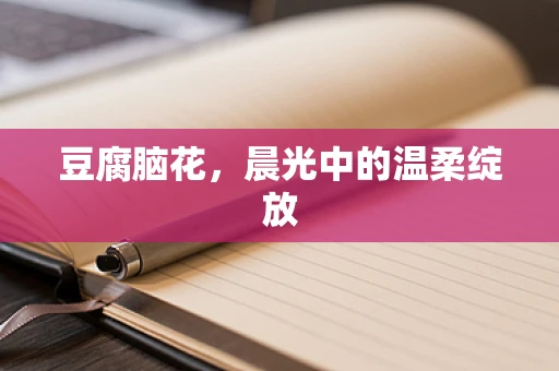 豆腐脑花，晨光中的温柔绽放
