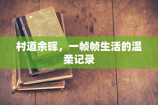 村道余晖，一帧帧生活的温柔记录
