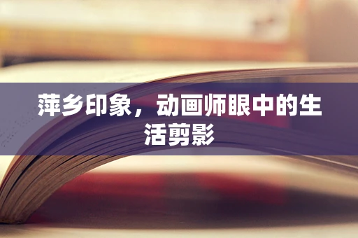 萍乡印象，动画师眼中的生活剪影