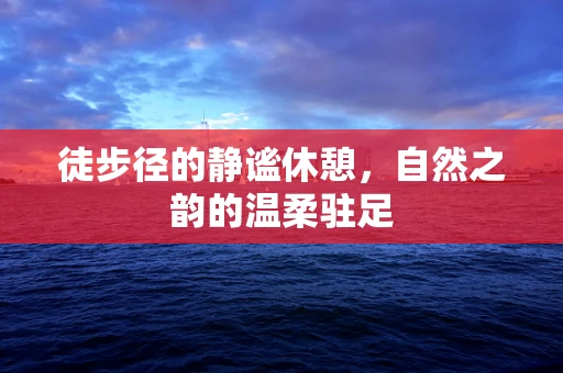 徒步径的静谧休憩，自然之韵的温柔驻足