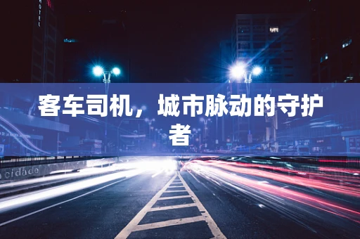 客车司机，城市脉动的守护者