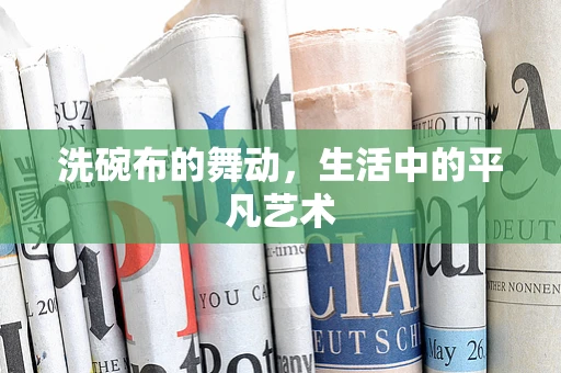 洗碗布的舞动，生活中的平凡艺术