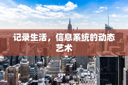 记录生活，信息系统的动态艺术