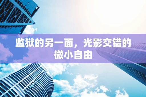 监狱的另一面，光影交错的微小自由
