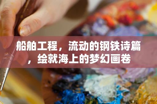 船舶工程，流动的钢铁诗篇，绘就海上的梦幻画卷