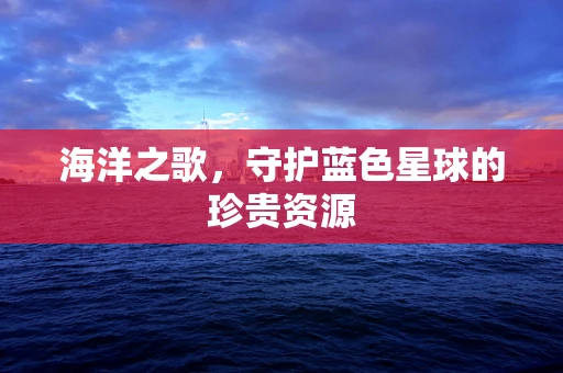 海洋之歌，守护蓝色星球的珍贵资源