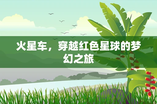 火星车，穿越红色星球的梦幻之旅