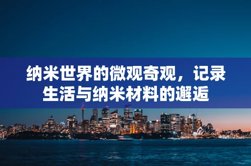 纳米世界的微观奇观，记录生活与纳米材料的邂逅