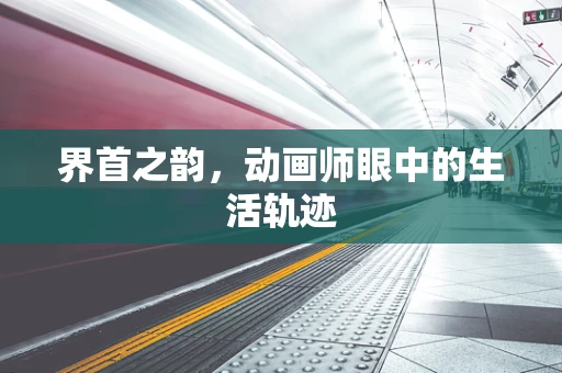 界首之韵，动画师眼中的生活轨迹