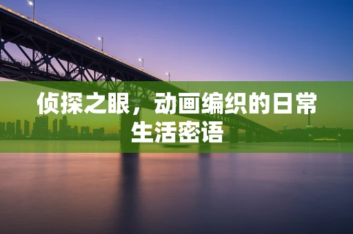 侦探之眼，动画编织的日常生活密语