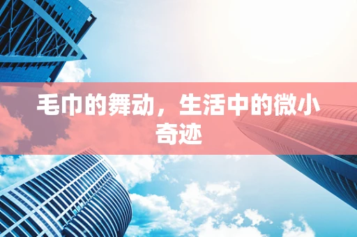 毛巾的舞动，生活中的微小奇迹
