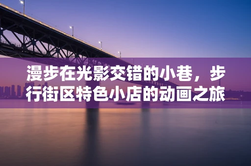 漫步在光影交错的小巷，步行街区特色小店的动画之旅