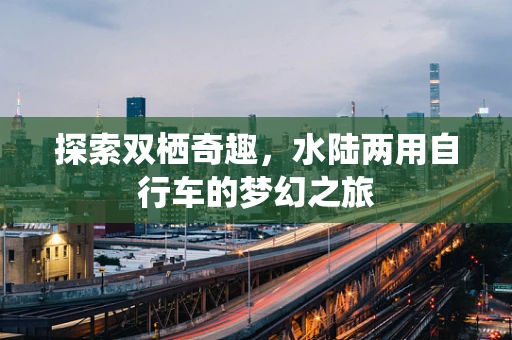 探索双栖奇趣，水陆两用自行车的梦幻之旅