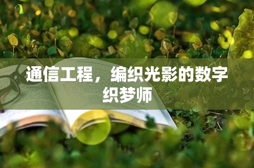 通信工程，编织光影的数字织梦师