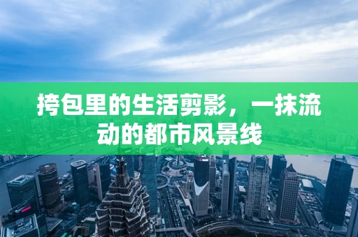 挎包里的生活剪影，一抹流动的都市风景线