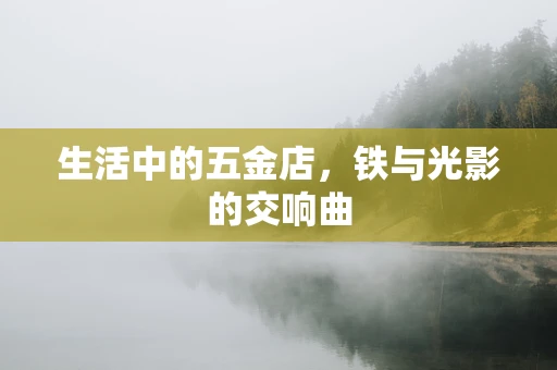 生活中的五金店，铁与光影的交响曲