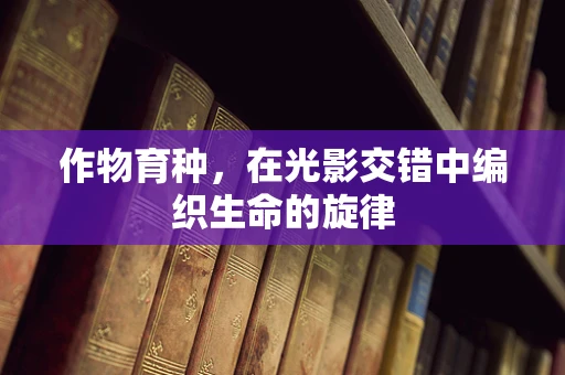 作物育种，在光影交错中编织生命的旋律