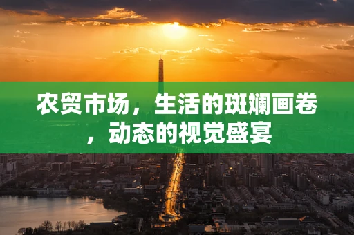 农贸市场，生活的斑斓画卷，动态的视觉盛宴
