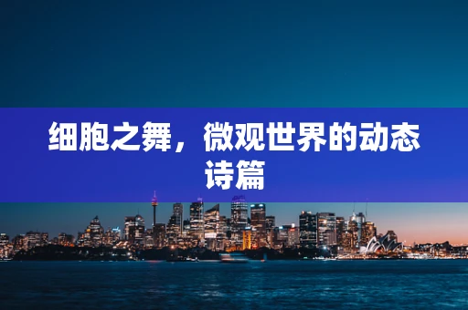 细胞之舞，微观世界的动态诗篇