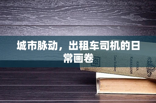 城市脉动，出租车司机的日常画卷