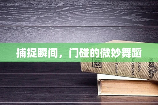 捕捉瞬间，门碰的微妙舞蹈