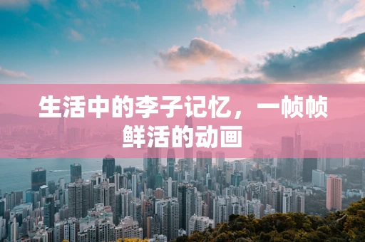 生活中的李子记忆，一帧帧鲜活的动画