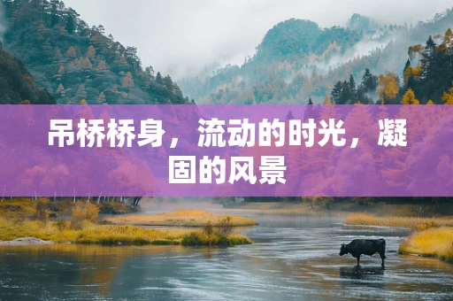 吊桥桥身，流动的时光，凝固的风景