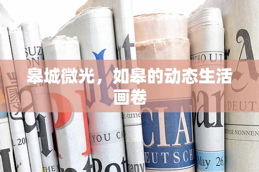 皋城微光，如皋的动态生活画卷