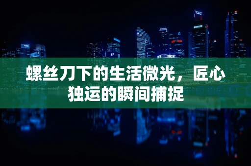 螺丝刀下的生活微光，匠心独运的瞬间捕捉
