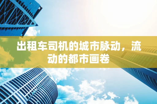 出租车司机的城市脉动，流动的都市画卷