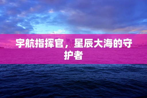 宇航指挥官，星辰大海的守护者