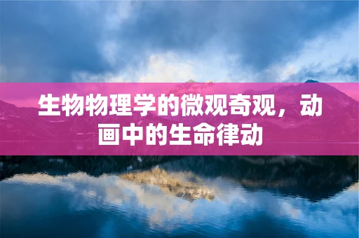 生物物理学的微观奇观，动画中的生命律动