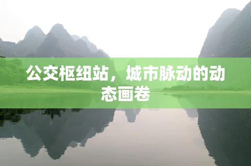 公交枢纽站，城市脉动的动态画卷