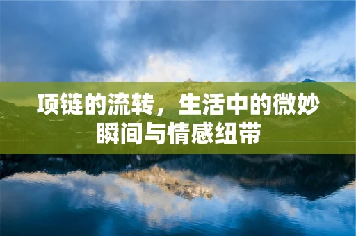 项链的流转，生活中的微妙瞬间与情感纽带