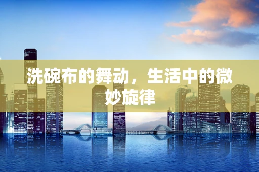 洗碗布的舞动，生活中的微妙旋律